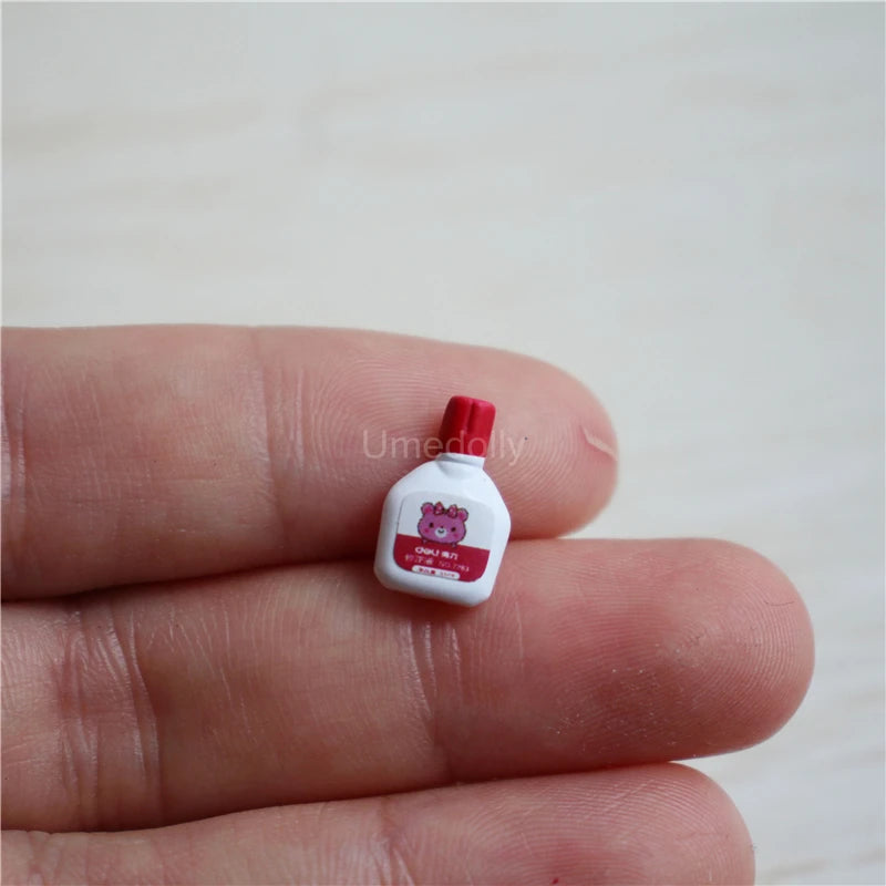 1/12 Scale Minaiture Dollhouse Stationery Mini Notebook Push Pin Model for OB11 BJD Doll Accessories Toy
