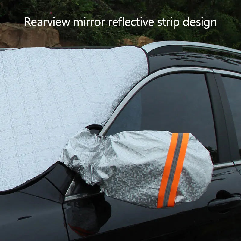 Car Exterior Protection Snow Blocked Car Snow Cover Ice Protector Visor Sun Shade Front Windshield Cover Block Shields for Cars