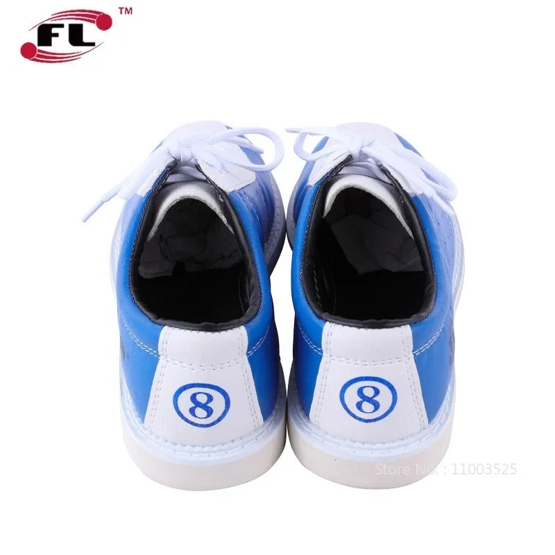 2024 Bowling Shoes for Women Men Anti-Slip Beginners Bowling Sneakers Unisex Breathable Soft Sports Sneakers Contrast Color