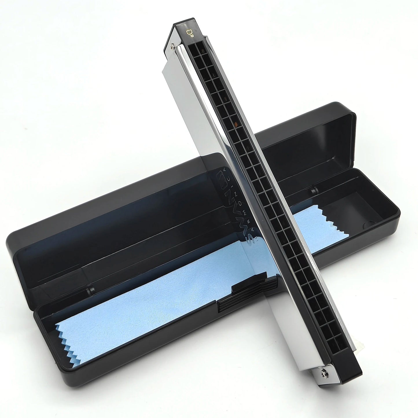 Swan Harmonica 24 Hole Polyphonic Harmonica C Key a/B/D/E/F/G/a #/C #/D #/F #/G # Professional Tremolo Harmonica for Beginners