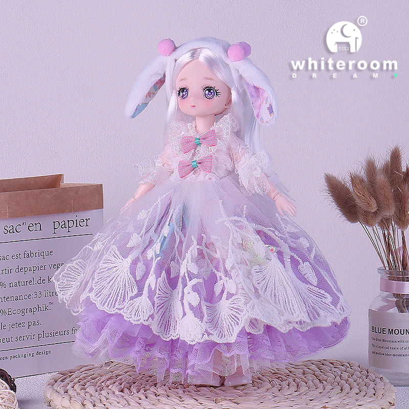1/6 Bjd Doll Wedding Dress Anime Action Figures Full Set Spherical Jointed Doll for Children's Toys Girl Cosplay Free Shipping