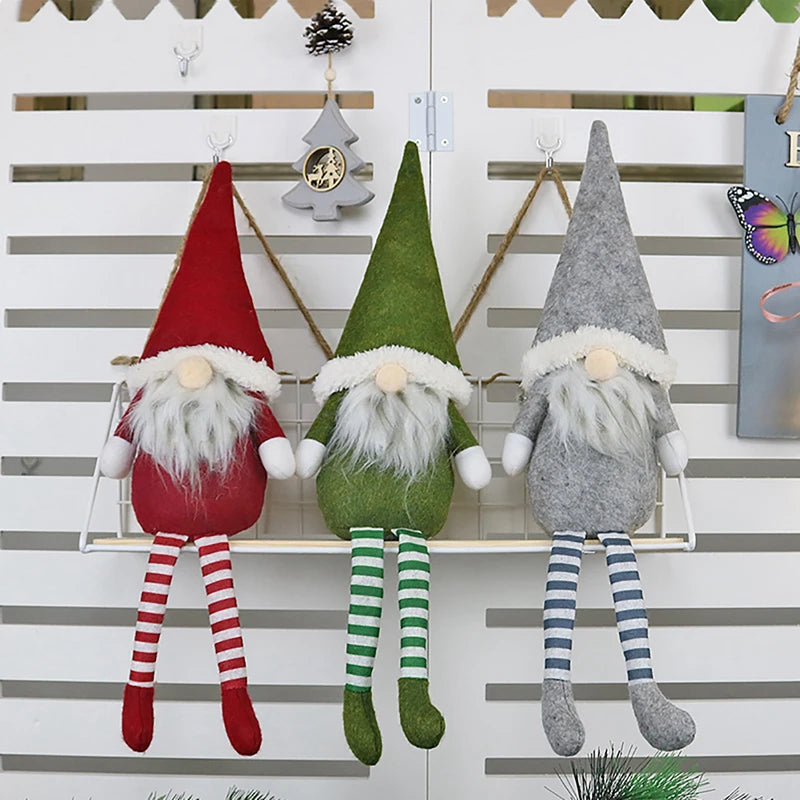 QIFU Christmas Doll Ornaments 2024 Merry Christams Decor for Home Cristmas Decor Xmas Gifts Happy New Year 2025 Navidad Noel