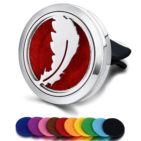 Car Air Freshener Car Perfume Diffuser Clip Car Air Auto Vent Freshener Essential Oil Perfume Locket (No Fragrance) C002