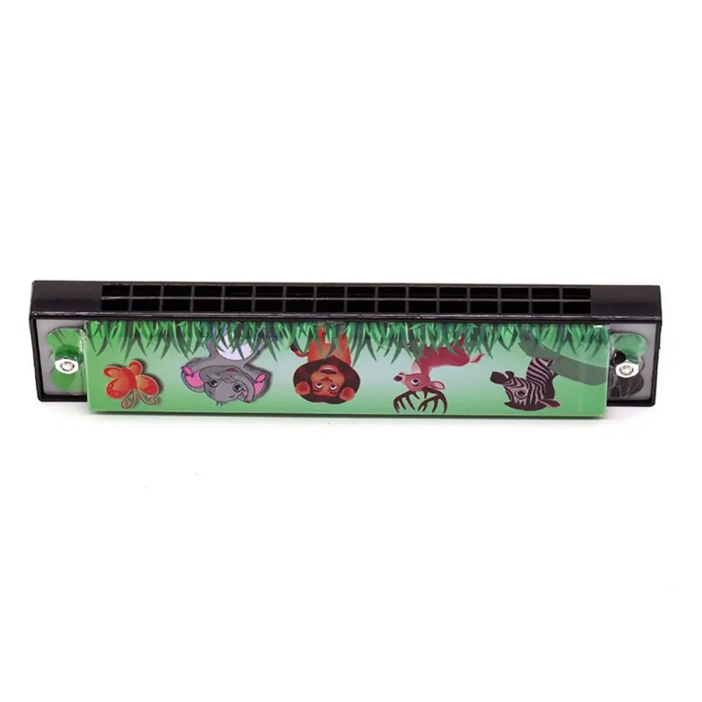 Metal Painted Harmonica 16 Holes Educational 16 Holes Harmonica Cute Montessori Mouth Organ Children Gift
