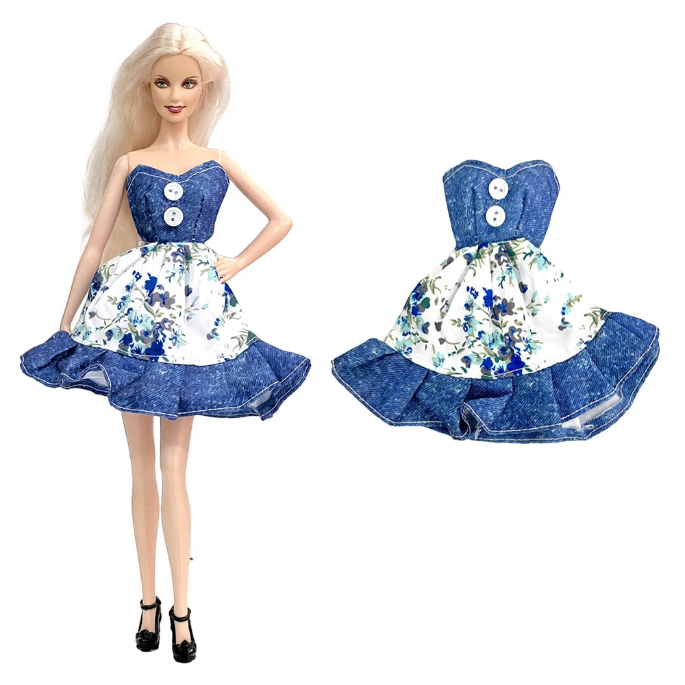NK Official Mix Style Clothing Fashion Clothing Soft Fur Coat Doll Dress Casual Wear Clothes for Barbie Doll Accessories JJ