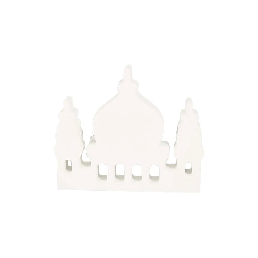 2024 EID Mubarak Wooden Ornaments House Ramadan Decoration for Islam Muslim Event Party Home Table Decoration Kareem Gifts