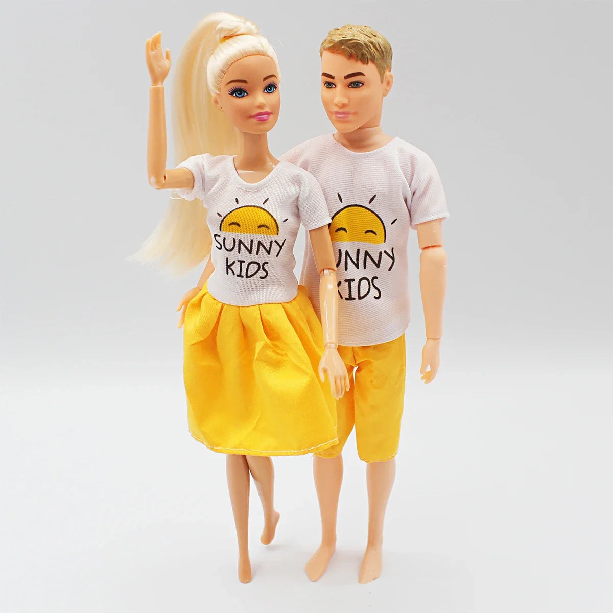 30cm Couple Doll Girlfriend & Boyfriend Ken Doll 1/6 Doll With Wheat Complexion Body Couple Outfit Parents Cosplay Toys Gifts