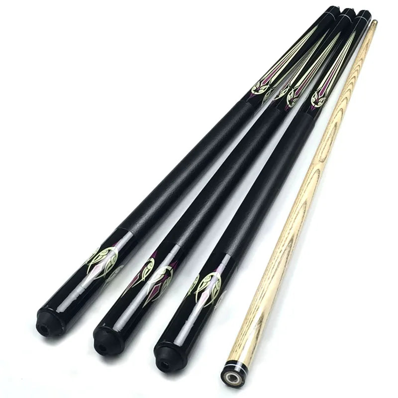 Xmlivet 9.5mm Chinese Snooker Cue Sticks Rubber Wood 1/2 Split Pool Billiards Cues Billiards Accessories