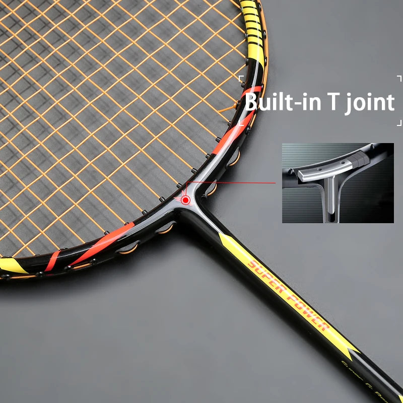 Ultralight 8U 65g Carbon Professional Badminton Racket Strings Strung Bag Multicolor Z Speed Force Raket Rqueta Padel 22-30lbs
