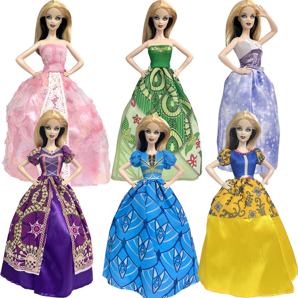 NK 1 Pcs 30CM Princess Wedding Dress Noble Party Gown for Barbie Doll Accessories Fashion Clothes Gift for Girl' 1/6 Doll Toy JJ