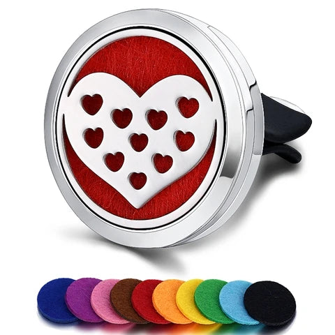 Car Air Freshener Car Perfume Diffuser Clip Car Air Auto Vent Freshener Essential Oil Perfume Locket (No Fragrance) C002