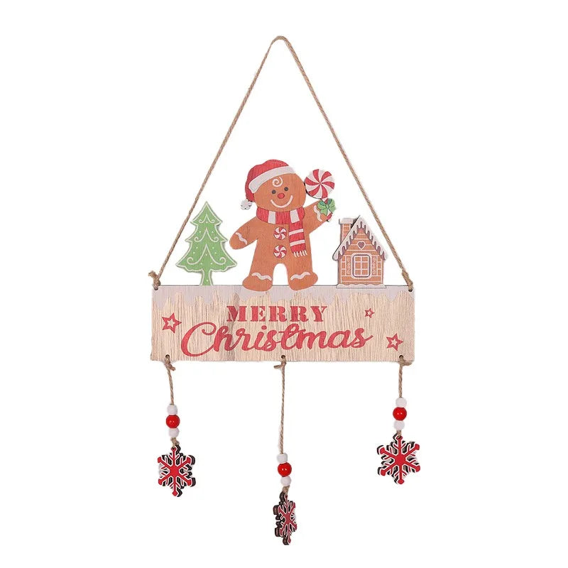 2PCS Christmas Wooden Ornaments, Christmas Crafts for Kids, Wood Slices Crafts Supplies,Xmas Holiday Party Decoration