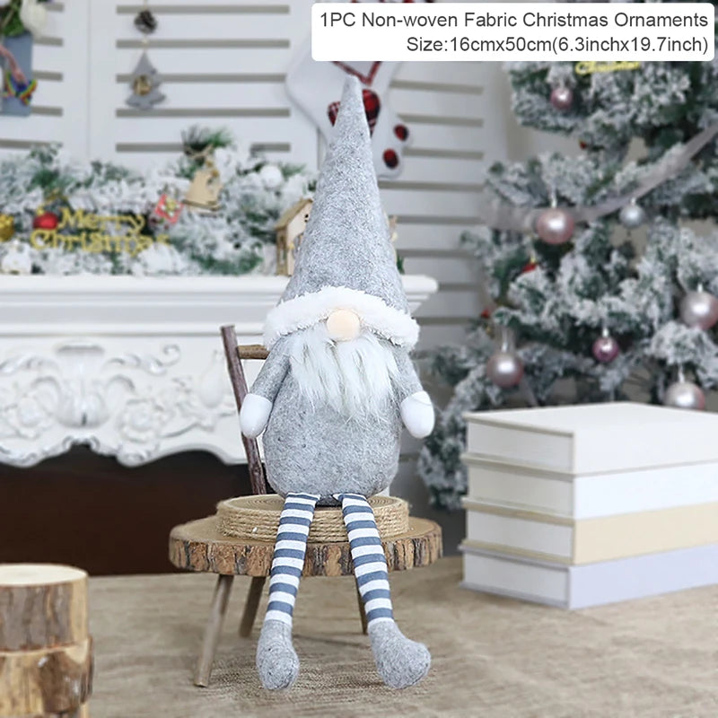QIFU Christmas Doll Ornaments 2024 Merry Christams Decor for Home Cristmas Decor Xmas Gifts Happy New Year 2025 Navidad Noel