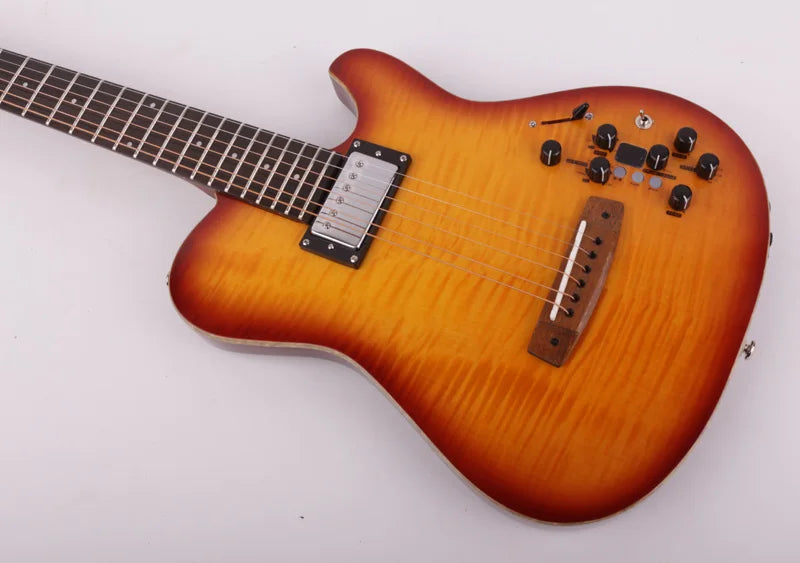 New Design Silent Electric Acoustic Guitar Portable Travel Built in Effect Electricas Electro Electrique Guitare Guiter Guitarra