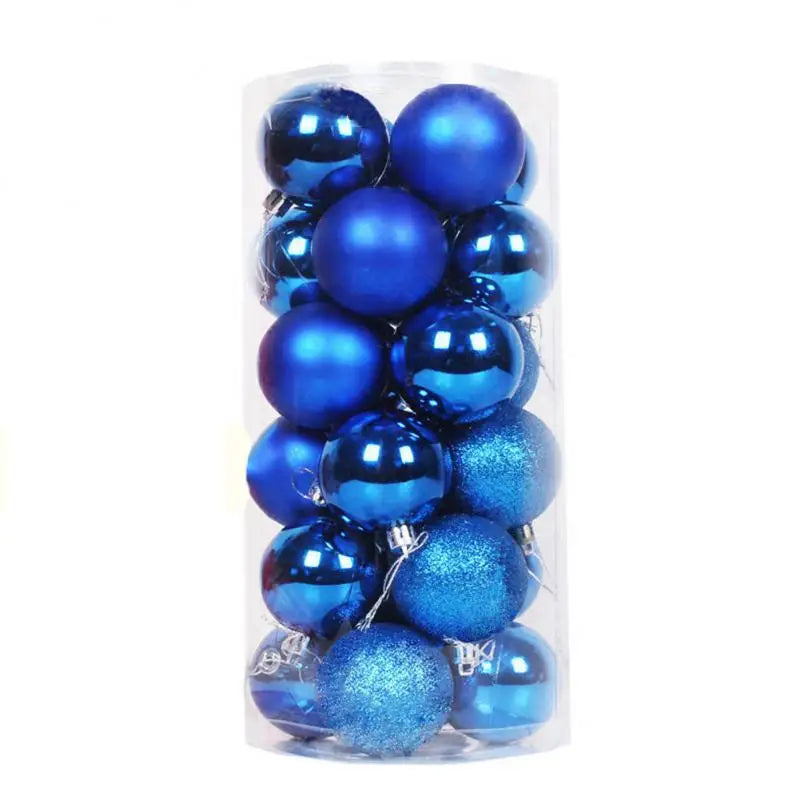 24/36pcs Christmas Ball Christmas Tree Ornament Home Christmas Hanging Pendant New Year Party Decoration Gift Navidad