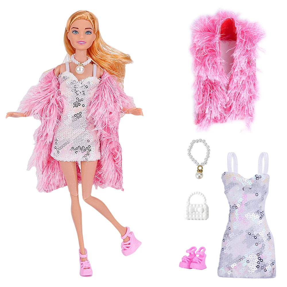 NK Pop Doll Clothes Mermaid Dress Fishtail Skirt Clothing for Barbie Clothes Doll Accessories Toy Gift JJ