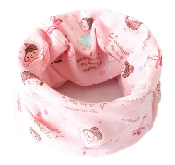 New Autumn Winter Girls Cotton Scarf Kids Scarf Bibs LIC Boys Girls Scarves Lovely Kids Collar Children Bufandas O Ring Scarf