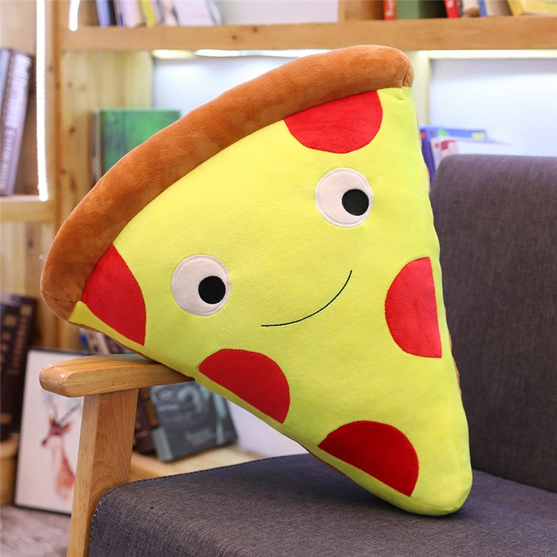 Cute Cartoon Plush Hamburger Ice Cream French Fries Toy Stuffed Food Popcorn Cake Pizza Pillow Cushion Kids Toys Birthday