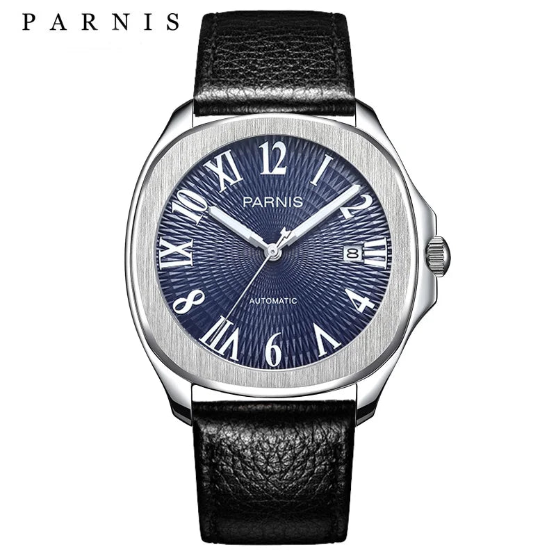 Fashion Parnis 40mm Automatic Watch Minimalist Men Miyota Sapphire Crystal Mechanical Sports Watches Relogio Masculino Man