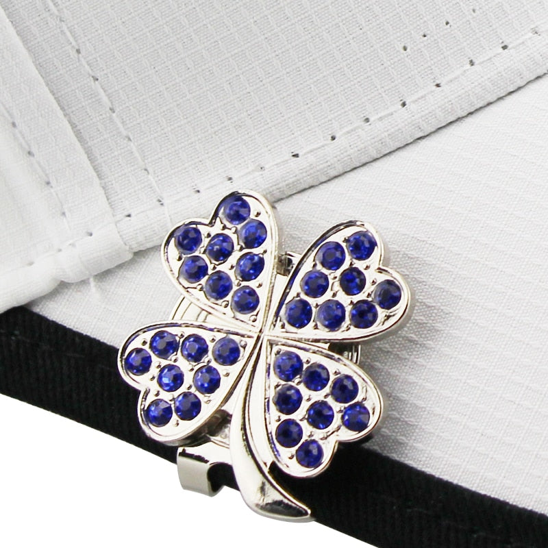 Bling Diamond Glitter Golf Ball Mark Plus Magnet Alloy Golf Hat Clip Multi Colors Golf Training Aids Golf Marker for Golfer Fans
