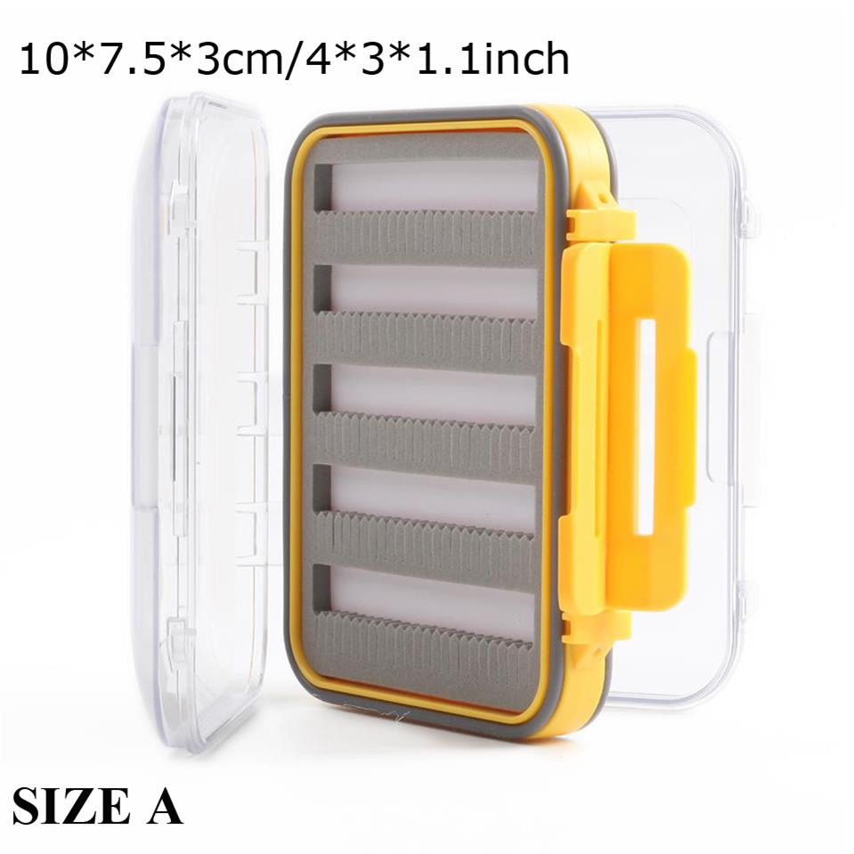 Maximumcatch Fly Box Waterproof Slit Foam High Density 4 Size Fly Fishing Tackle Box