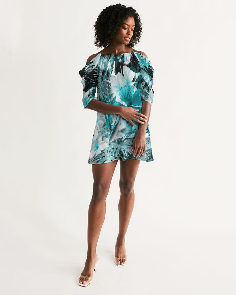 Women's My Sundays Casual Open Shoulder A-Line Dress