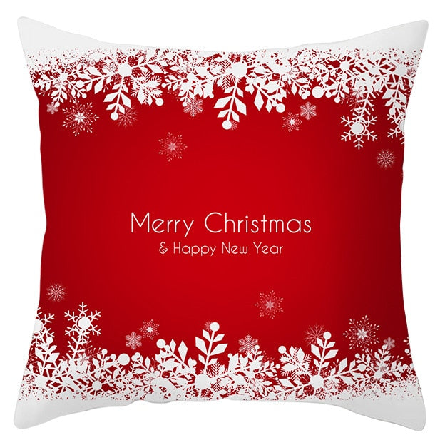 45x45cm Santa Claus Christmas Pillowcase Merry Christmas Decor for Home Christmas Ornament Xmas