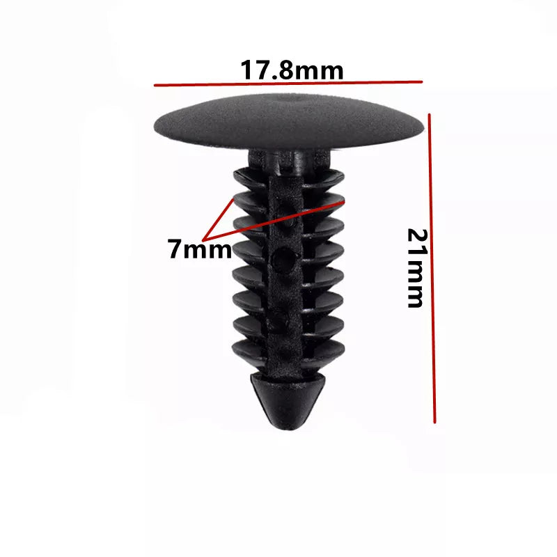 60Pcs 5mm 6mm 7mm 8mm 9mm 10mm Hole Car Bumper Rivet Fastener Auto Fender Trim Panel Screw Clips for Honda Nissan Toyota Hyundai