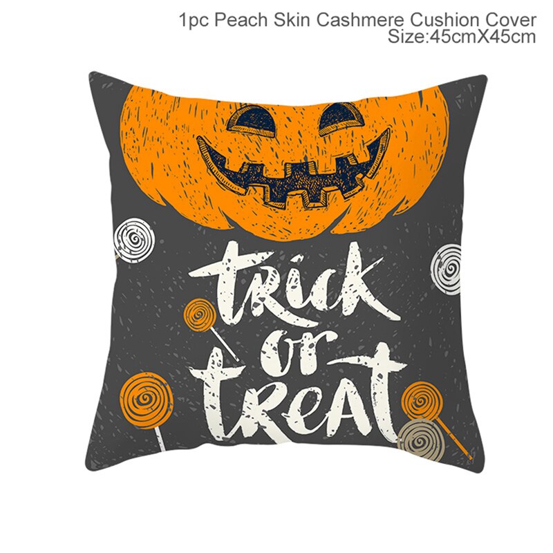 Halloween Decoration for Home Cartoon Pumpkin Bat Ghost Pillowcase Horror Halloween Party Supplies Accessories Haloween Ornament