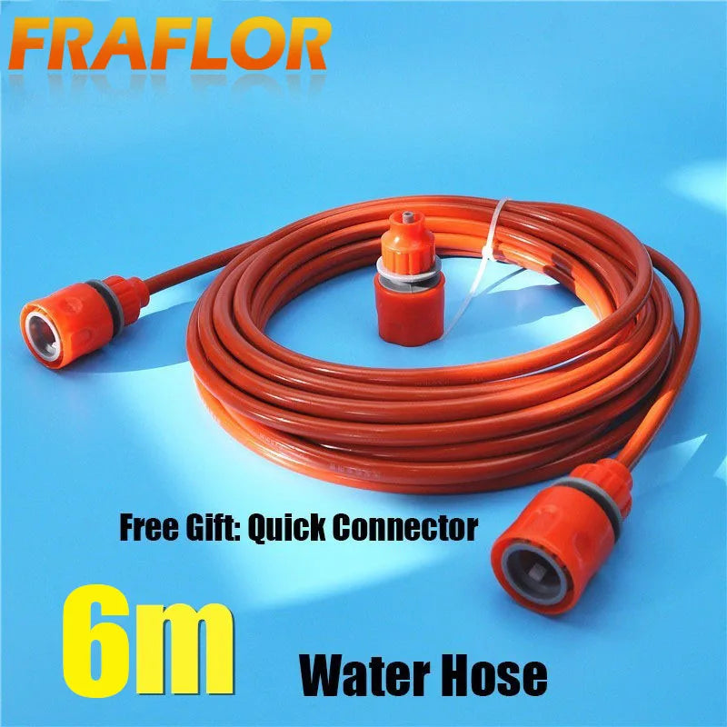 25 Feet 8m Orange PU Car Washing Garden Watering Hose Pipe With Quick Connector High Pressure Car Washer Pipeline Conduit 5*8mm