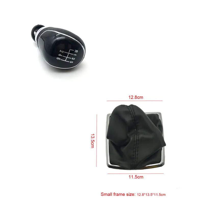 5/ 6 Speed Gear Shift Knob With Leather Boot for Ford Focus MK2 II FL 2005 2006 2007 2008 2009 2010 2011 2012 2013 2014