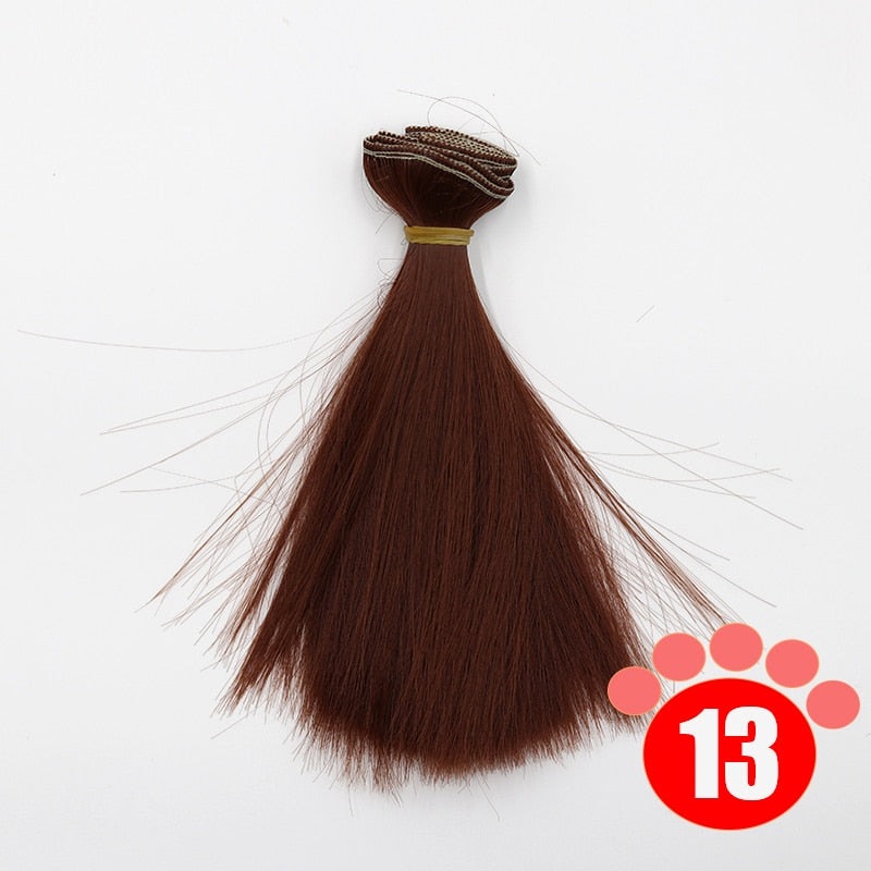 Msiredoll Bjd Wig 15*100CM or 20*100CM or 25*100CM Doll Hair for 1/3 1/4 1/6 Straight Hair Doll Hair Bjd Wig Diy