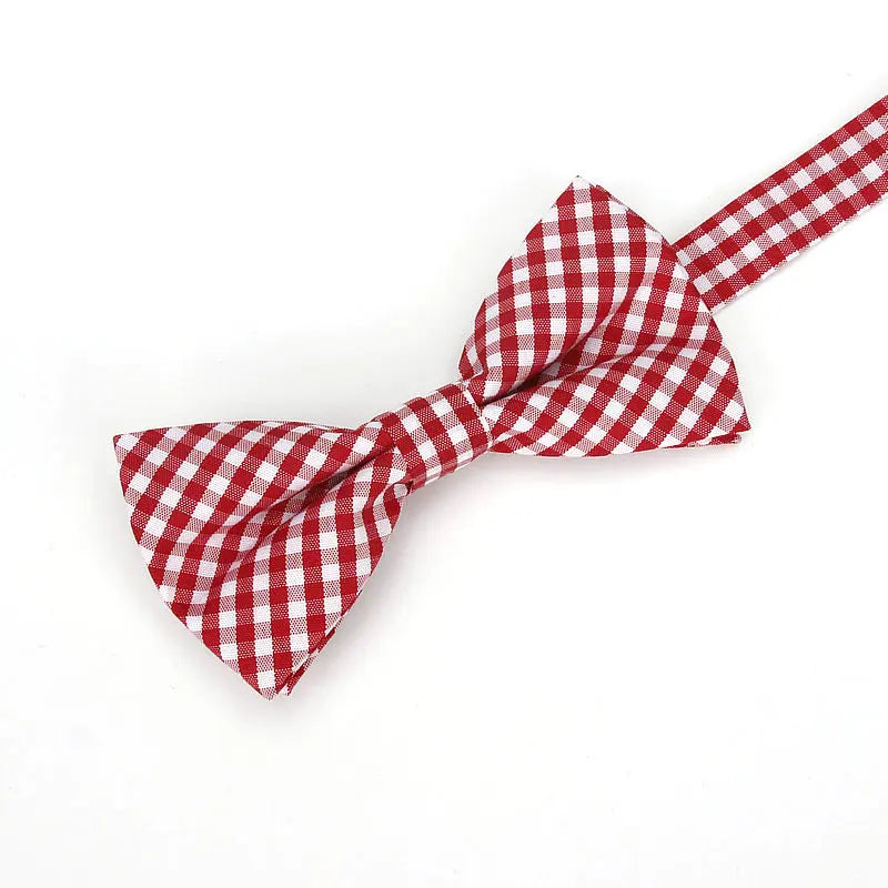 36Colors Brand Plaid Kid Bowtie Cotton Children Bowties Baby Kid Classical Pet Dog Cat Striped Butterfly Child Bow Tie