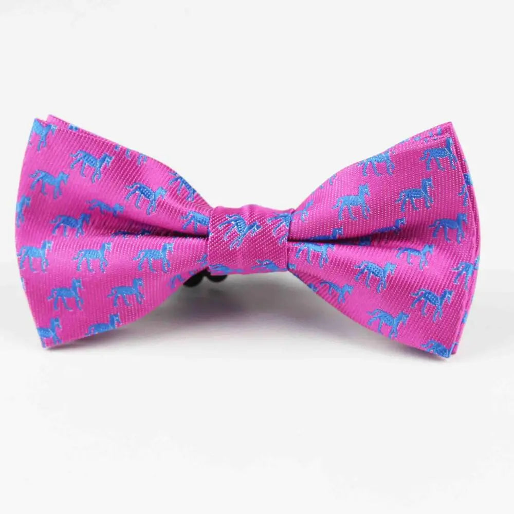 Plaid Children Bowtie Polester Bowties Baby Kid Kids Classical Pet Striped Butterfly Bow Tie Elk Bike Umbrella Dog Car