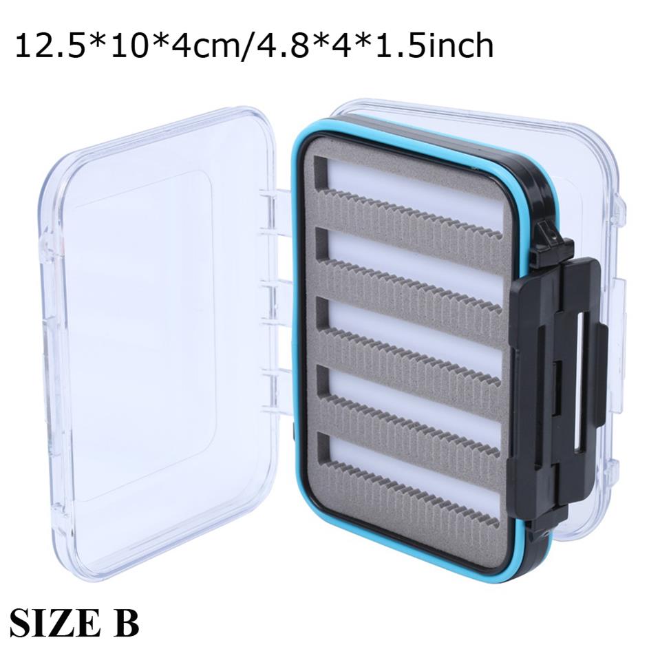 Maximumcatch Fly Box Waterproof Slit Foam High Density 4 Size Fly Fishing Tackle Box