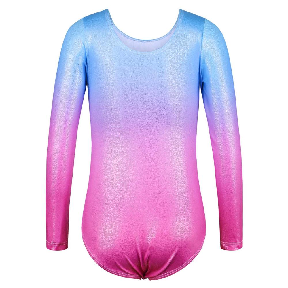 BAOHULU Toddler Teens Gymnastics Jumpsuit Long Sleeve Leotards for Girls Kids
