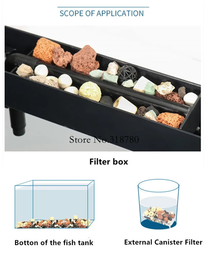 Aquarium Filter Media Activated Carbon Ceramic Rings Fish Tank Bio Balls Clean Water Filter Material Aquarium Accessories