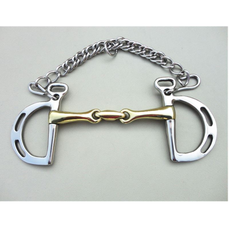 Stainless Steel Kimberwicke Bit Horse Equipment 5 Inches Brass Copper Mouth Snaffle