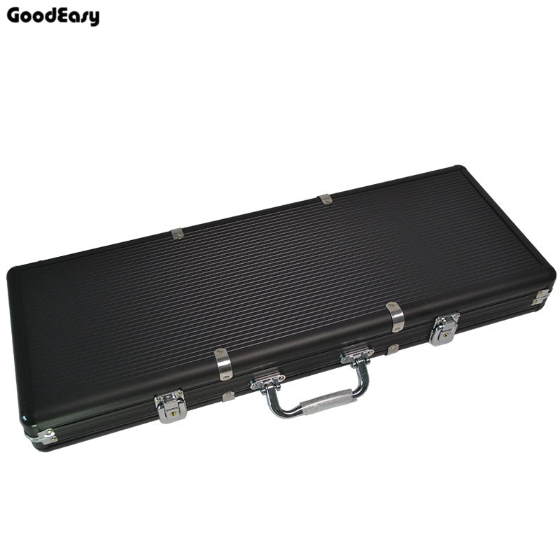 Aluminum Casino Texas Poker Chips Case Capacity Suitcase Black Jack Poker Container Box Tool Case Outdoor Vehicle Kit Box