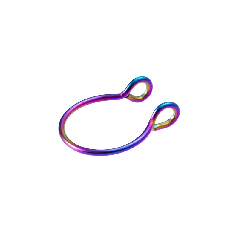 1-5pcs Steel 20G Dainty Faux Nose Rings Fake Septum Rings Hoop Nostril Piercing Fake Clip on Nose Rings Oreja Piercings Jewelry