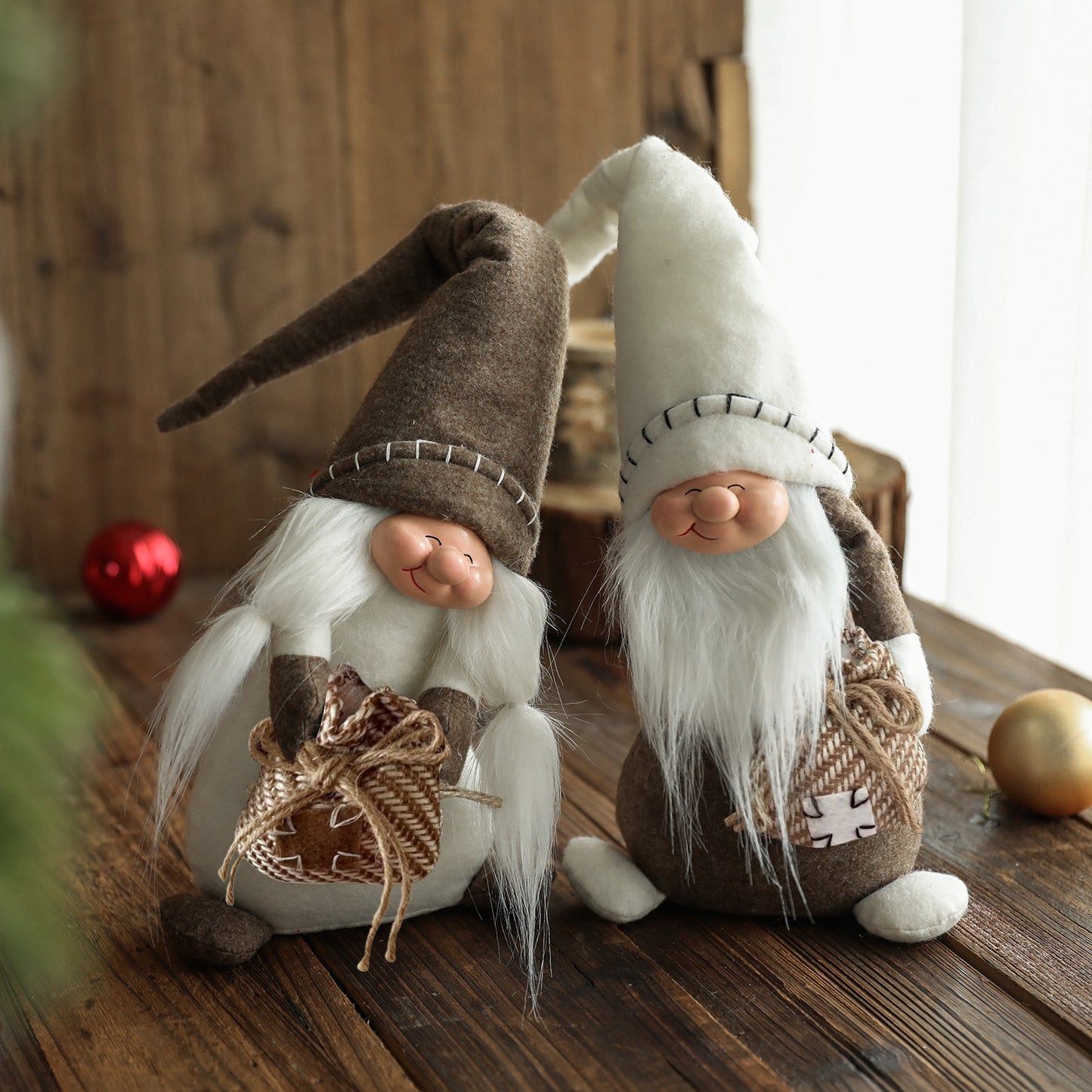 Christmas Gnomes Decoration Swedish Gnome Plush Ornament Tomte Santa Elf Dwarf D