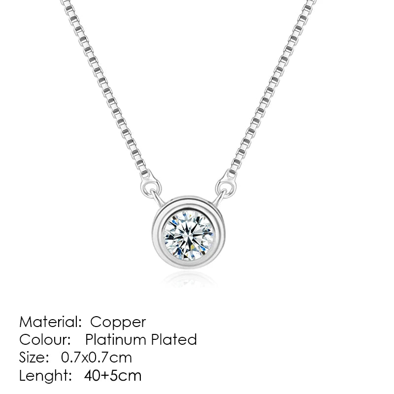 ZHOUYANG Pendant Necklaces Jewelry for Women Rose Gold Color Chain Jewellery Heart Necklace Cubic Zirconia N388
