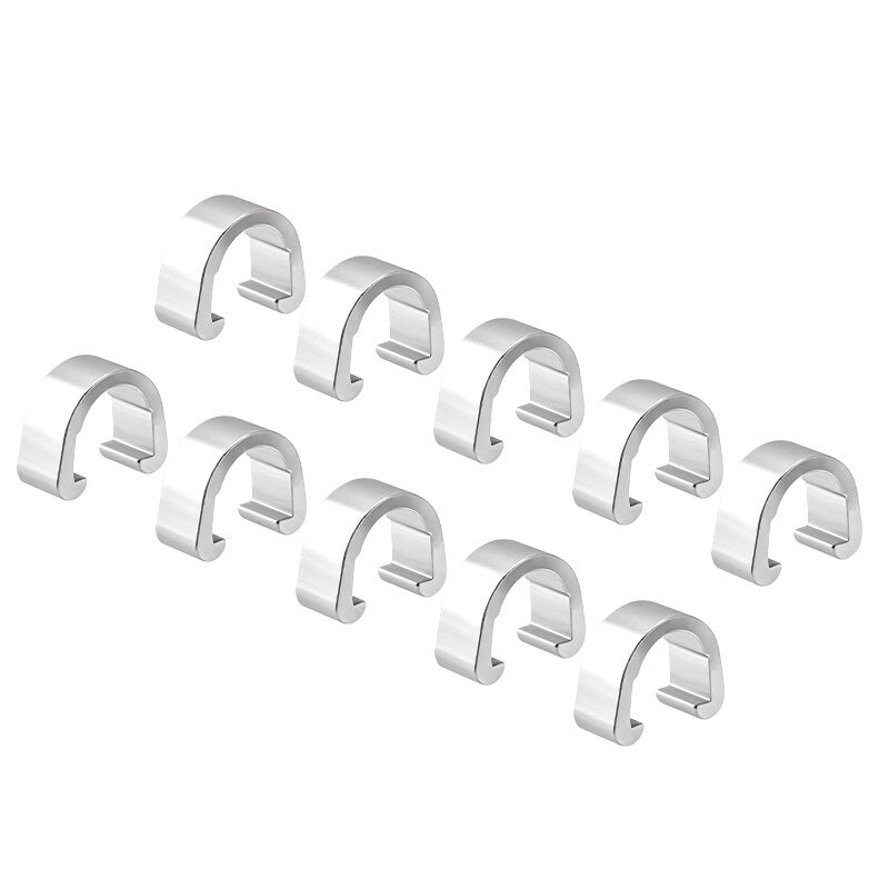 MUQZI 10Pcs MTB Bike Bicycle Frame U Buckle for Brake Cable Housing Hose Tube Shifter Cable Guides Button Fixed Tubing Clips