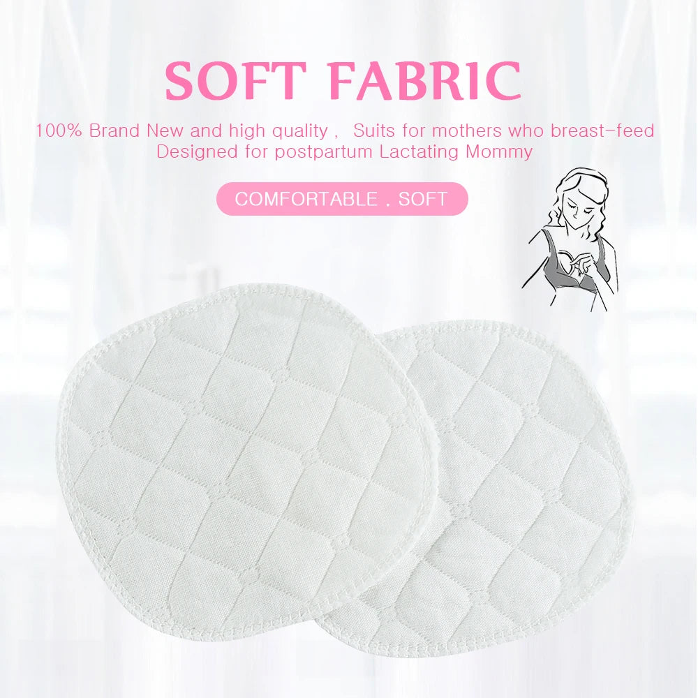 4PCS Multilayer Gauze Reusable Breast Pads Nursing Light Soft Organic Plain Washable Pad Baby Breastfeeding Accessory