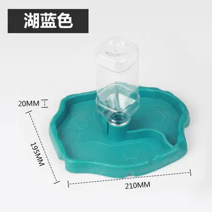 Pet Reptile Feeder 2 in 1 Automatic Water Food Feeding Plate Lizard Turtle Dispenser Reptiles & Amphibians Feeding Supplies
