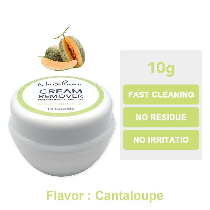 NATUHANA 10g/15g Grafting Eyelash Extension Glue Cream Remover Non-Irritating Plant Lashes Gel Remover Adhesive for Makeup Tools