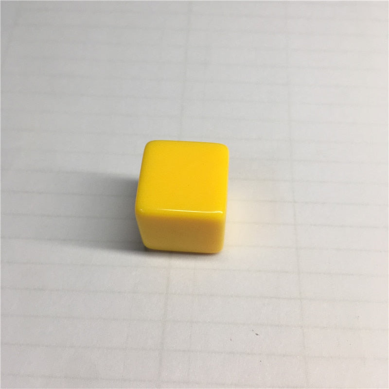 10pcs 16MM Blank Ktv Dice Paintless Plain Engravable DIY Poker Gambling Dice Chess Board Game Teaching Dice 11 Colors