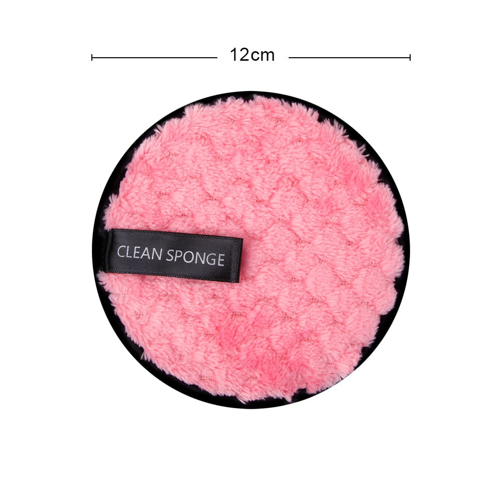 Makeup Remover Puff Reusable Make-Up Pads Washable Cleansing Cotton Microfiber Cloth Pad Skin Care Nail Art Cleaning Wipe Tools