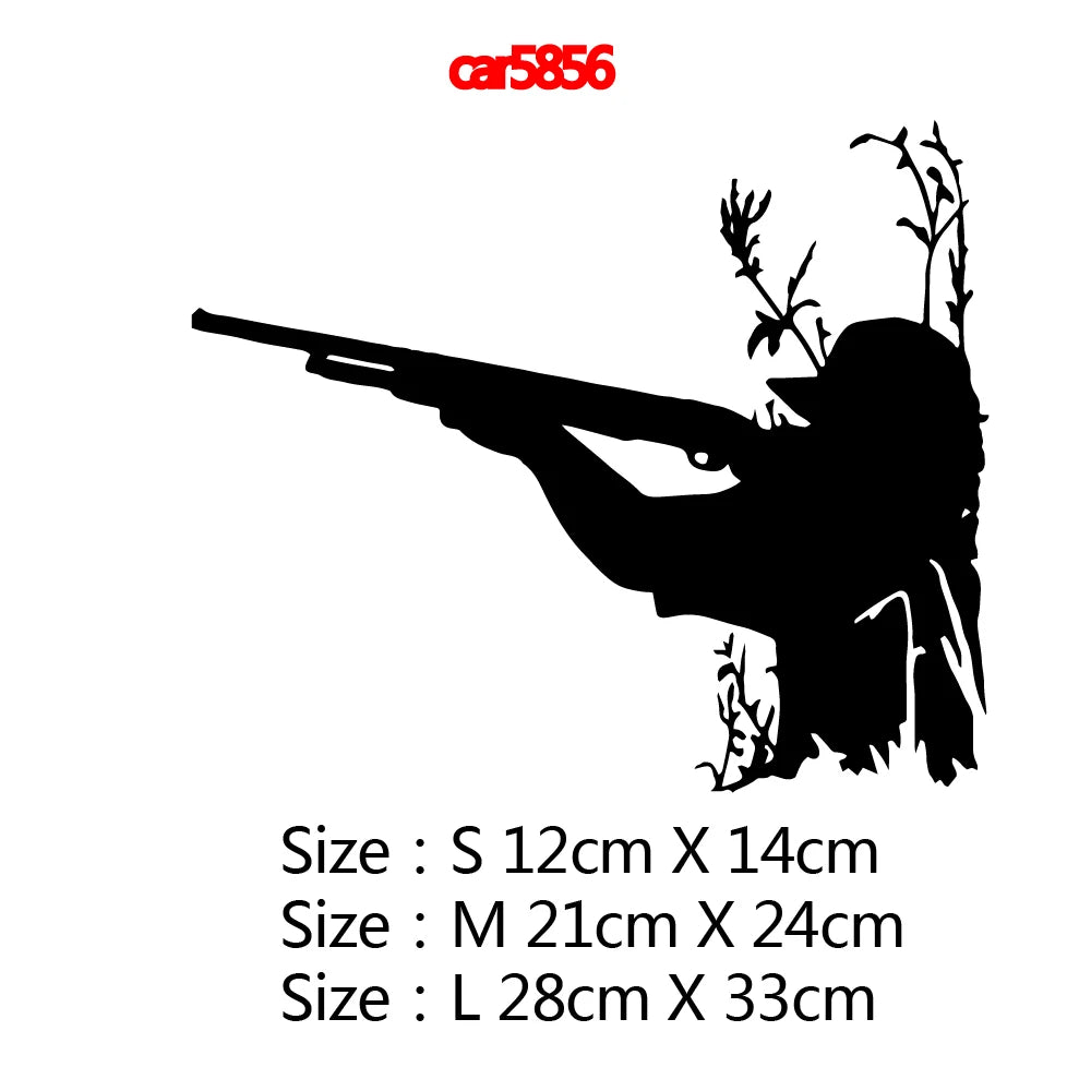 Hunter Car Stickers Hunting Adventure Decal for Auto Body Cars Head Engine Cover Windows Decoration Wrap Vinyl