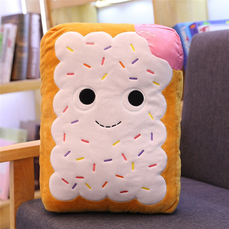 Cute Cartoon Plush Hamburger Ice Cream French Fries Toy Stuffed Food Popcorn Cake Pizza Pillow Cushion Kids Toys Birthday
